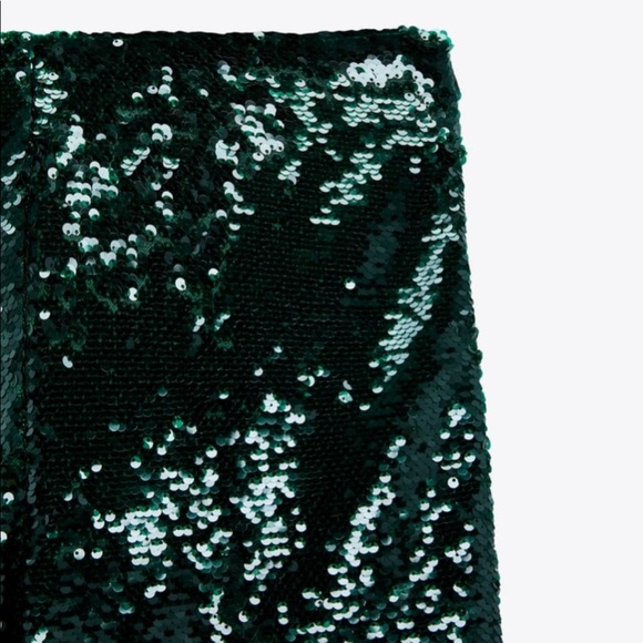 ZARA sequin turtleneck top and matching pants - Picture 11 of 13